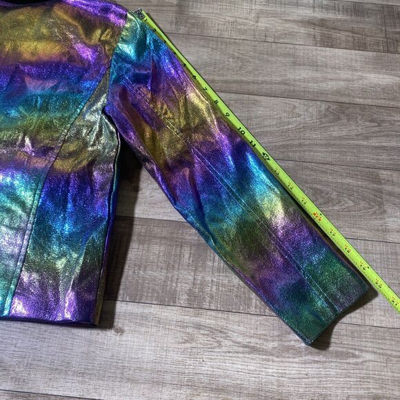 Disney D-Signed Girls size M Descendants Iridescent faux leather jacket - Picture 7 of 7